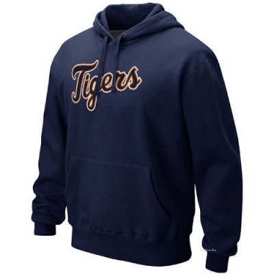 Men's Detroit Tigers Navy Classic 1.2 Pullover Hoodie