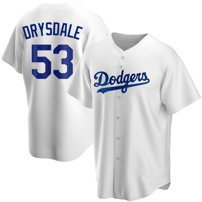 Men's Don Drysdale Los Angeles Dodgers Replica White Home Jersey
