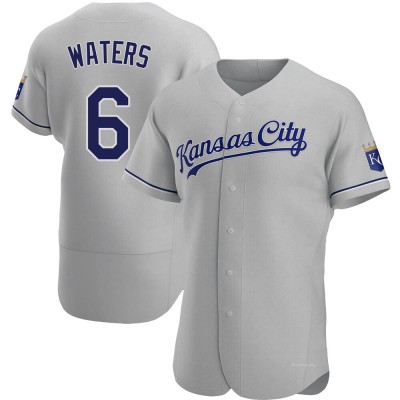 Men's Drew Waters Kansas City Royals Authentic Gray Road Jersey