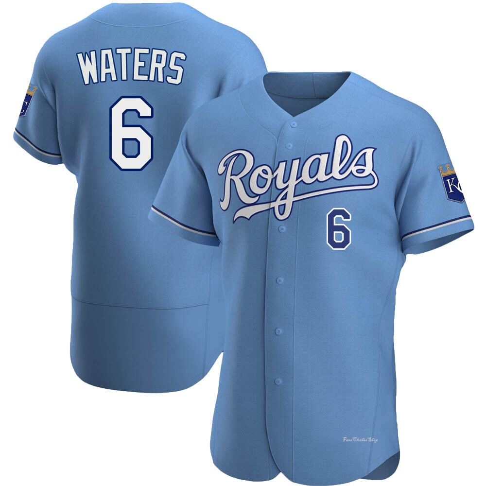 Men's Drew Waters Kansas City Royals Authentic Light Blue Alternate Jersey