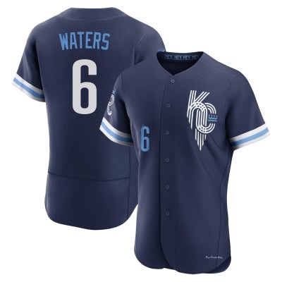Men's Drew Waters Kansas City Royals Authentic Navy 2022 City Connect Jersey