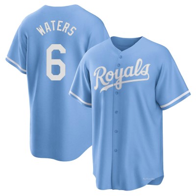 Men's Drew Waters Kansas City Royals Replica Light Blue 2022 Alternate Jersey