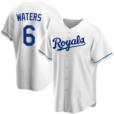 Men's Drew Waters Kansas City Royals Replica White Home Jersey