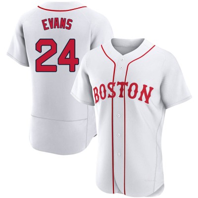 Men's Dwight Evans Boston Red Sox Authentic White 2021 Patriots' Day Jersey