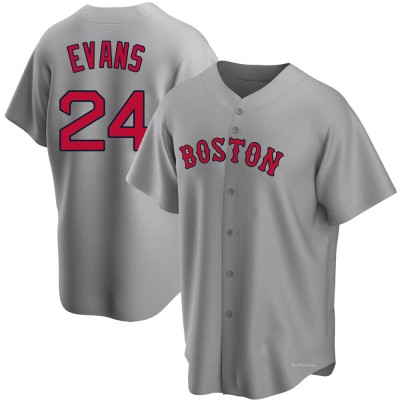 Men's Dwight Evans Boston Red Sox Replica Gray Road Jersey