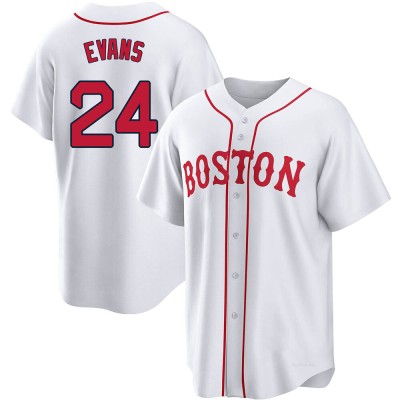 Men's Dwight Evans Boston Red Sox Replica White 2021 Patriots' Day Jersey