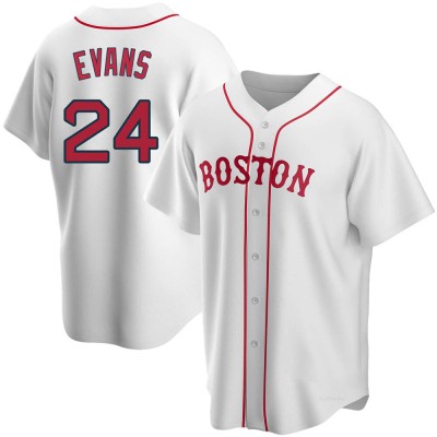 Men's Dwight Evans Boston Red Sox Replica White Alternate Jersey