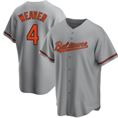 Men's Earl Weaver Baltimore Orioles Replica Gray Road Jersey