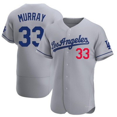 Men's Eddie Murray Los Angeles Dodgers Authentic Gray Away Jersey