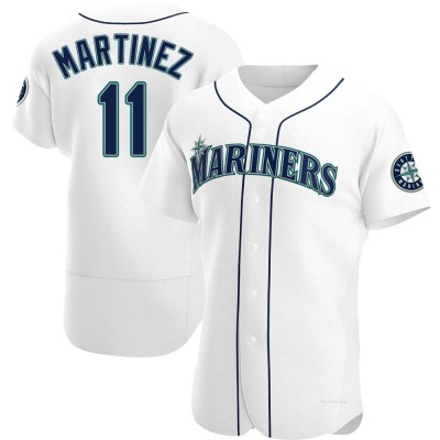 Men's Edgar Martinez Seattle Mariners Authentic White Home Jersey