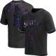 Men's Edgar Martinez Seattle Mariners Replica Black Holographic Alternate Jersey