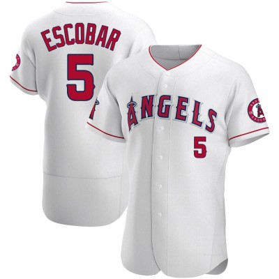 Men's Eduardo Escobar Los Angeles Angels Authentic White Jersey