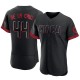 Men's Elly De La Cruz Cincinnati Reds Authentic Black 2023 City Connect Jersey