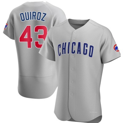 Men's Esteban Quiroz Chicago Cubs Authentic Gray Road Jersey