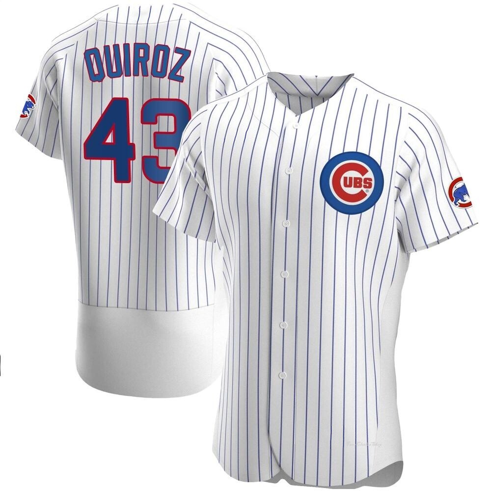 Men's Esteban Quiroz Chicago Cubs Authentic White Home Jersey
