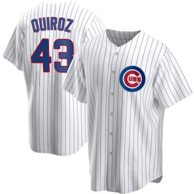 Men's Esteban Quiroz Chicago Cubs Replica White Home Jersey