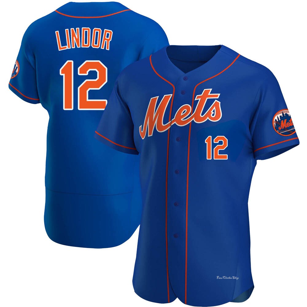 Men's Francisco Lindor New York Mets Authentic Royal Alternate Jersey