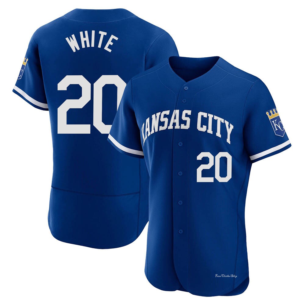 Men's Frank White Kansas City Royals Authentic Royal 2022 Alternate Jersey