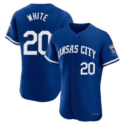 Men's Frank White Kansas City Royals Authentic Royal 2022 Alternate Jersey