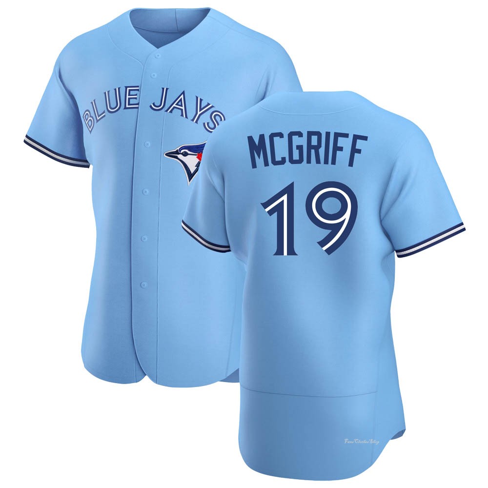 Men's Fred Mcgriff Toronto Blue Jays Authentic Blue Powder Alternate Jersey