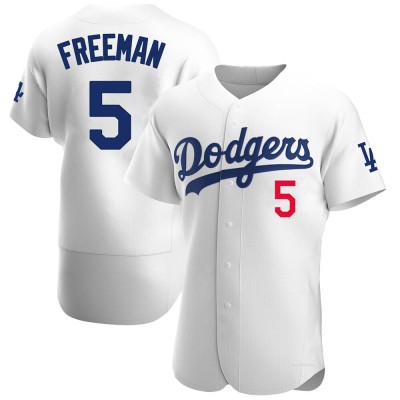 Men's Freddie Freeman Los Angeles Dodgers Authentic White Home Jersey