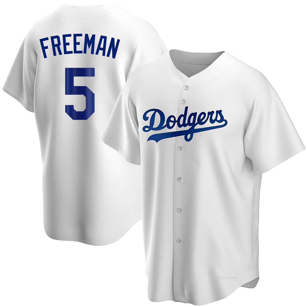 Men's Freddie Freeman Los Angeles Dodgers Replica White Home Jersey