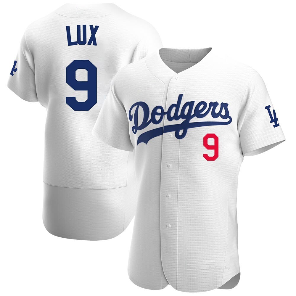 Men's Gavin Lux Los Angeles Dodgers Authentic White Home Jersey