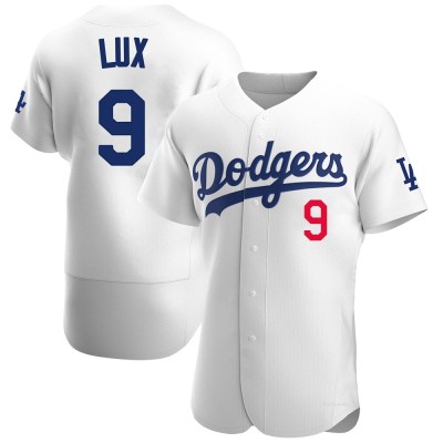 Men's Gavin Lux Los Angeles Dodgers Authentic White Home Jersey