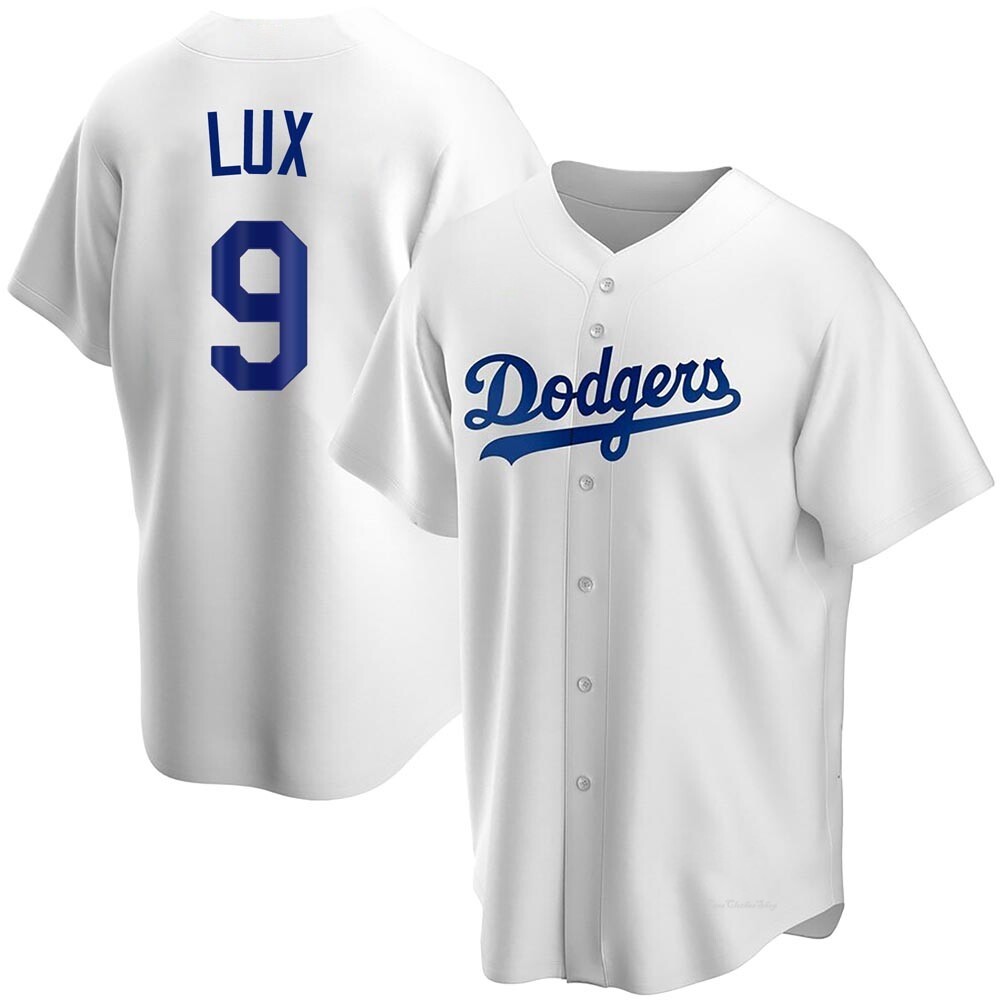 Men's Gavin Lux Los Angeles Dodgers Replica White Home Jersey