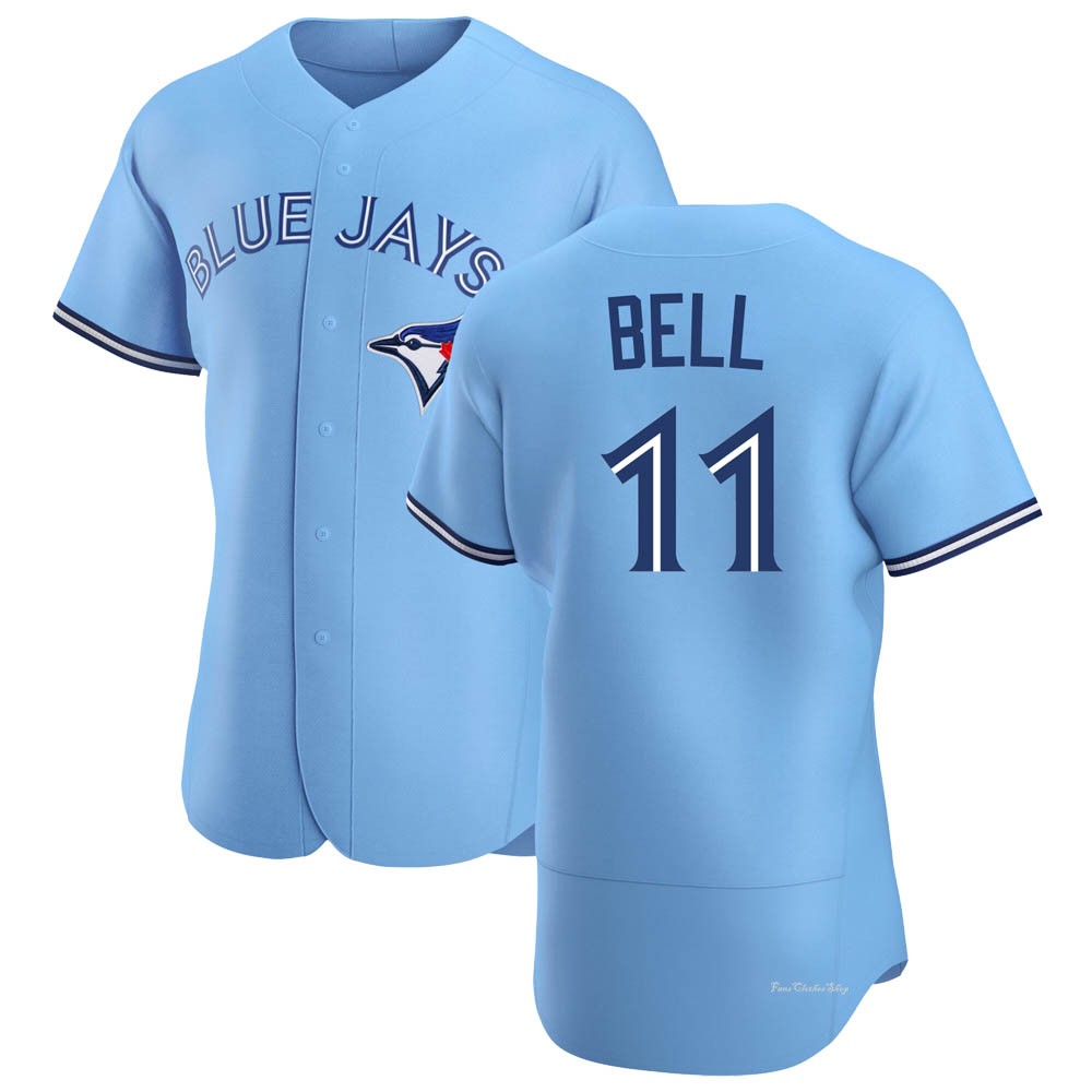 Men's George Bell Toronto Blue Jays Authentic Blue Powder Alternate Jersey
