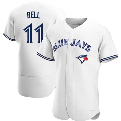 Men's George Bell Toronto Blue Jays Authentic White Home Jersey