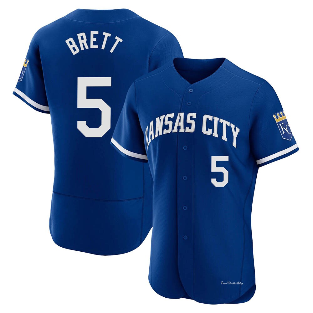 Men's George Brett Kansas City Royals Authentic Royal 2022 Alternate Jersey