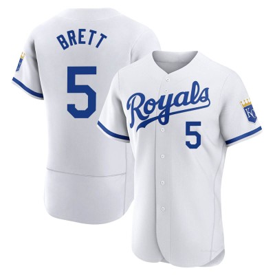 Men's George Brett Kansas City Royals Authentic White 2022 Home Jersey