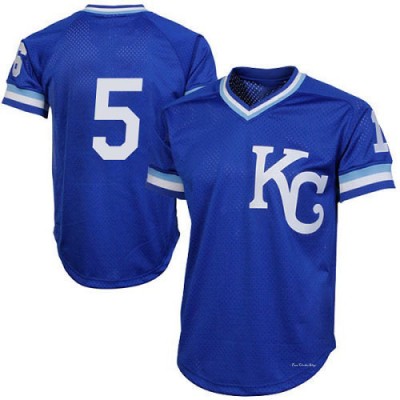 Men's George Brett Kansas City Royals Replica Royal Blue 1989 Throwback Jersey