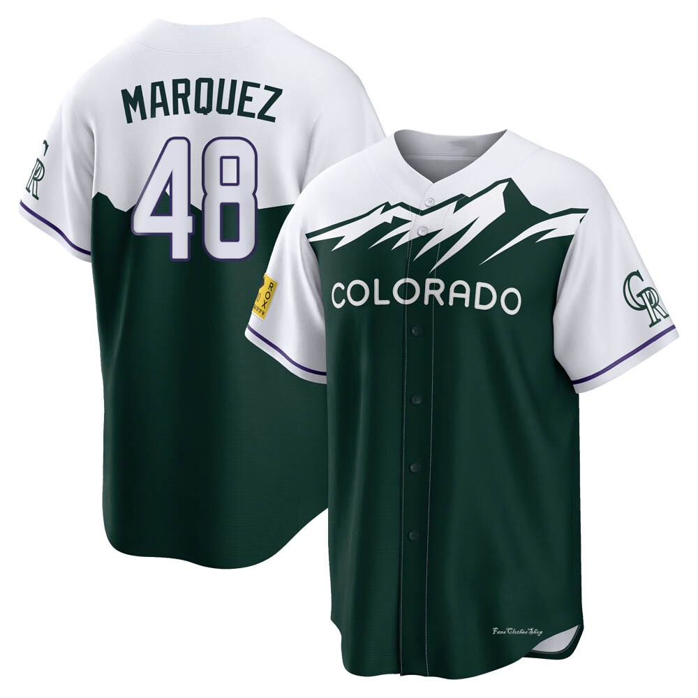 Men's German Marquez Colorado Rockies Replica Green 2022 City Connect Jersey