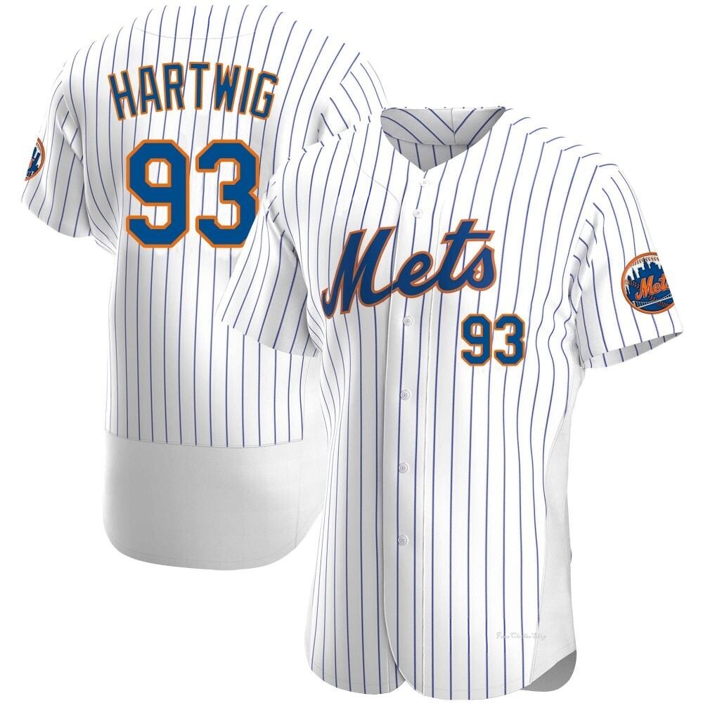 Men's Grant Hartwig New York Mets Authentic White Home Jersey