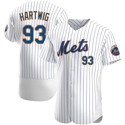 Men's Grant Hartwig New York Mets Authentic White Home Jersey