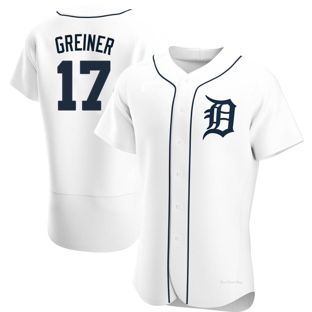 Men's Grayson Greiner Detroit Tigers Authentic White Home Jersey