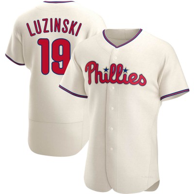Men's Greg Luzinski Philadelphia Phillies Authentic Cream Alternate Jersey