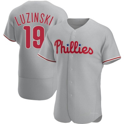 Men's Greg Luzinski Philadelphia Phillies Authentic Gray Road Jersey