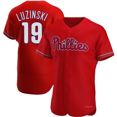 Men's Greg Luzinski Philadelphia Phillies Authentic Red Alternate Jersey
