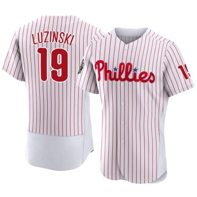 Men's Greg Luzinski Philadelphia Phillies Authentic White 2022 World Series Home Jersey