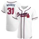 Men's Greg Maddux Atlanta Braves Authentic White Home Jersey