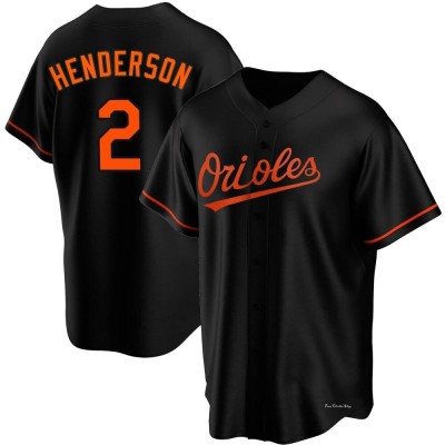 Men's Gunnar Henderson Baltimore Orioles Replica Black Alternate Jersey