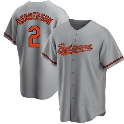 Men's Gunnar Henderson Baltimore Orioles Replica Gray Road Jersey