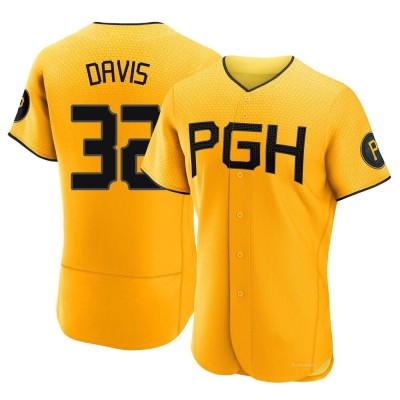 Men's Henry Davis Pittsburgh Pirates Authentic Gold 2023 City Connect Jersey