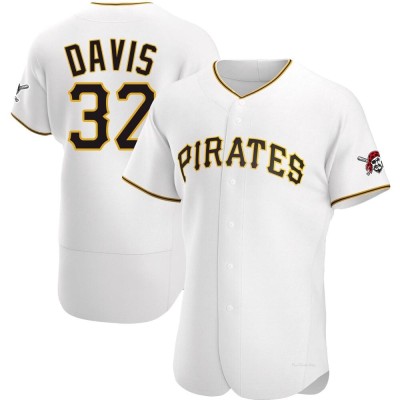 Men's Henry Davis Pittsburgh Pirates Authentic White Home Jersey