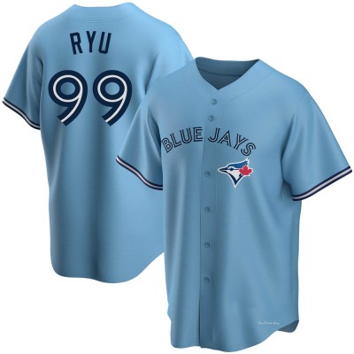Men's Hyun Jin Ryu Toronto Blue Jays Replica Blue Powder Alternate Jersey