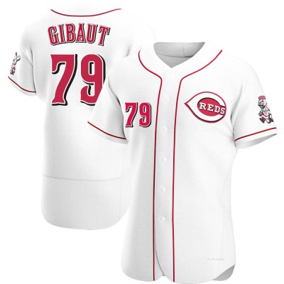 Men's Ian Gibaut Cincinnati Reds Authentic White Home Jersey