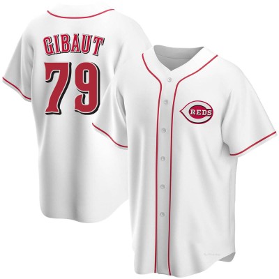 Men's Ian Gibaut Cincinnati Reds Replica White Home Jersey
